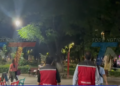 Alcaldía de Tarija renueva luminarias led del parque Bolívar