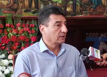 ALCALDE MUNICIPAL SE REFIERE A ACTOS REALIZADO POR ESTE 15 DE ABRIL Y APROBACIÓN DE CONTRUCCIÓN DE PLANTA FE TRATAMIENTO.