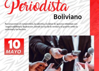 En el Día del Periodista Boliviano  reconocemos y valoramos la importante labor de quienes, con compromiso y responsabilidad, mantienen informada a nuestra población.