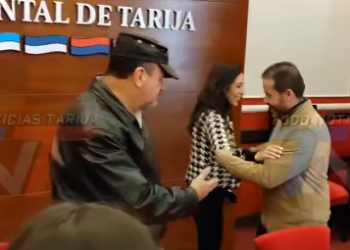 La Gobernadora del departamento de Tarija, Dra. María René Soruco, sostuvo una reunión con el alcalde de Iniesta, España, de la región Castilla-La Mancha.