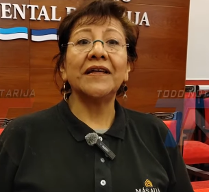 La secretaria de Desarrollo Humano de la Gobernación de Tarija, Marbel Castro, visitó este jueves el Instituto Tecnológico Agropecuario San Andrés.