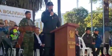 COMANDANTE DE POLICÍA DEPARTAMENTAL REALIZA LA INAUGURACIÓN DE FERIA UNIPOL 2026