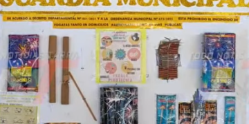 GUARDIA MUNICIPAL PIDE A LOS PADRES EVITAR QUE NIÑOS MANIPULEN PIROTECNIA.