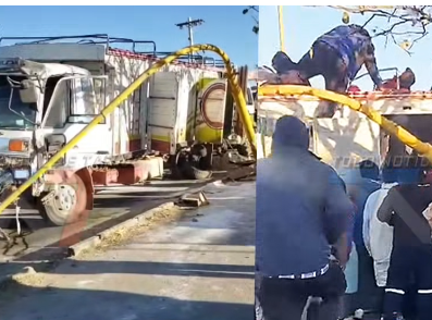¡DISPARO, ACCIDENTE Y SAQUEO! UNA TESTIGO ASEGURA QUE FUNCIONARIOS ADUANEROS ABRIERON FUEGO CONTRA UN CAMIÓN EN UNA ZONA DONDE CIRCULABAN MUCHAS PERSONAS.