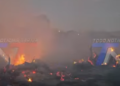 INCENDIO DE GRAN MAGNITUD ARRASÓ DOS HECTÁREAS EN EL BARRIO EL PORTILLO.