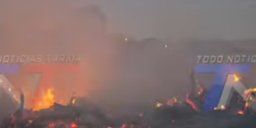 INCENDIO DE GRAN MAGNITUD ARRASÓ DOS HECTÁREAS EN EL BARRIO EL PORTILLO.
