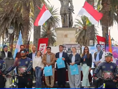 Seguridad y servicio Alcaldía de Tarija presenta a la patrulla turística