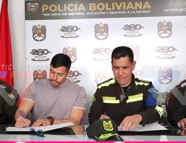 LA POLICÍA DE TARIJA DECLARÓ LA GUERRA AL SOBREPESO CON LA FIRMA DE UN CONVENIO QUE PERMITIRÁ A SUS EFECTIVOS ACCEDER A GIMNASIOS CON DESCUENTOS Y PLANES ESPECIALES DE ENTRENAMIENTO