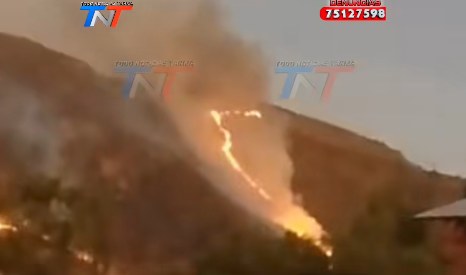 RUMINCANCHA SIGUE ARDIENDO, NO HAY NADIE PARA SOFOCAR EL INCENDIO