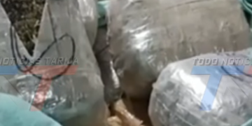 ATRAPAN A UNA PERSONA CON 26 PAQUETES TIPO LADRILLO CON PRESUNTA MARIHUANA EN YACUIBA